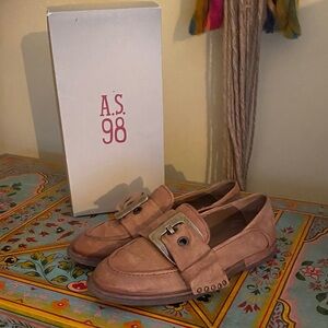 A.S.98 Thaine Tan Leather Loafers
